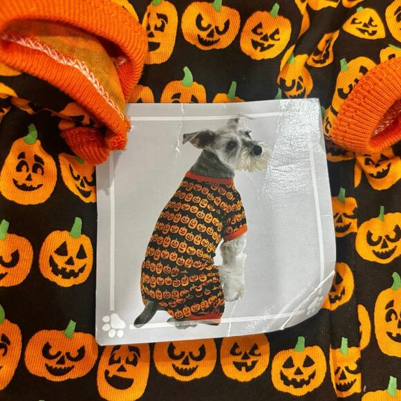 Halloween Pumpkin Dog Onesie Sweater Size M - Picture 4 of 4